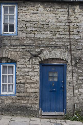 Photo: Door and Windows in Front of a Traditional Stone Cottage in Village of Corfe Castle Dorset Uk by Natalie Tepper: 24x16in