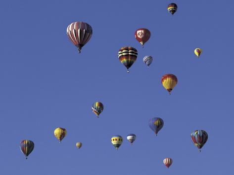 Photo: Balloons at the Annual International Hot Air Balloon Fiesta, Albuquerque, New Mexico, Usa by Natalie Tepper: 24x18in