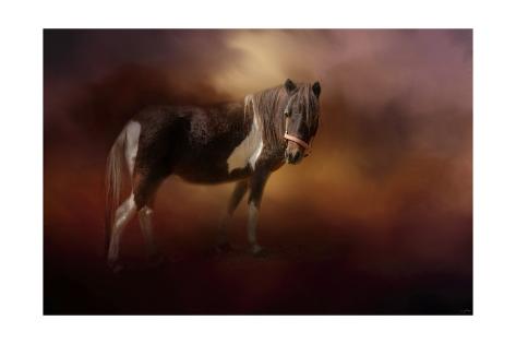 Giclee Print: Chickasaw Pony in Autumn by Jai Johnson: 24x16in