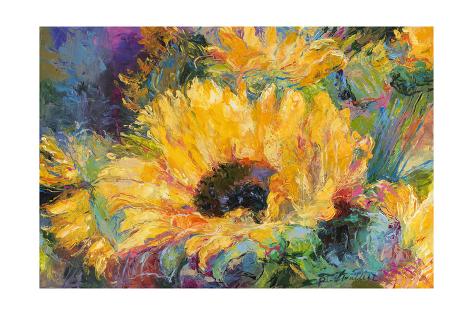 Giclee Print: Blue Sunflowers by Richard Wallich: 18x12in