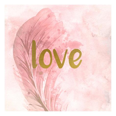 Art Print: Feathered Love by Kimberly Allen: 13x13in