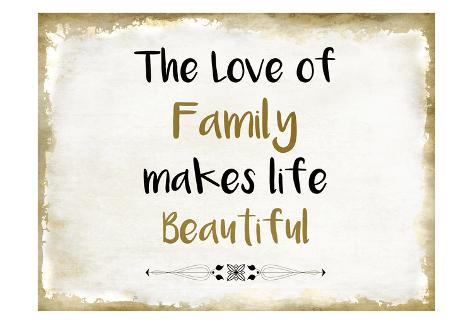 Art Print: The Love of Family by Kimberly Allen: 13x19in