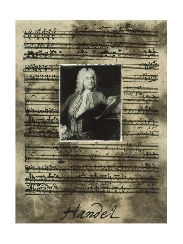 Premium Giclee Print: Principals of Music-Handel by Susan Hartenhoff: 24x18in