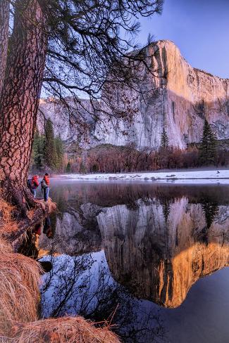 Photographic Print: El Capitan Riverside Reflections, Yosemite National Park by Vincent James: 12x8in