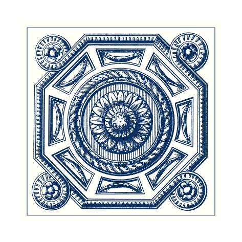 Art Print: Indigo Medallion II by Vision Studio: 16x16in