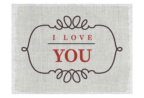 Art Print: Love You by Kimberly Allen: 13x19in