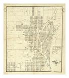 Map of Milwaukee, c.1856-I^ A^ Lapham-Art Print