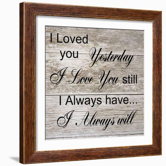 I Always Will-Sheldon Lewis-Framed Art Print