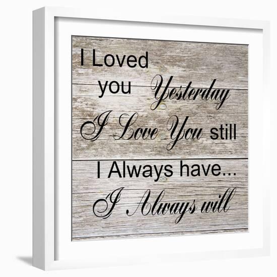 I Always Will-Sheldon Lewis-Framed Art Print