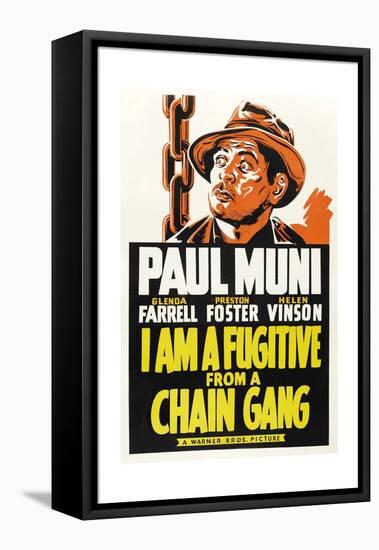 I Am a Fugitive from a Chain Gang, 1932-null-Framed Premier Image Canvas