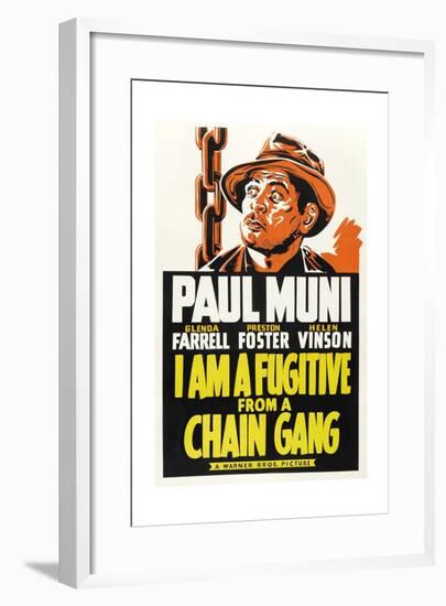 I Am a Fugitive from a Chain Gang, 1932-null-Framed Giclee Print