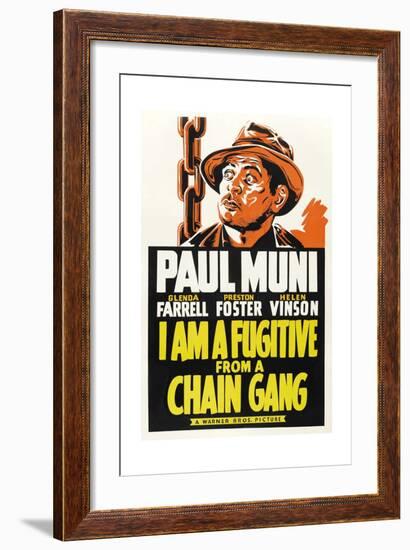 I Am a Fugitive from a Chain Gang, 1932-null-Framed Giclee Print