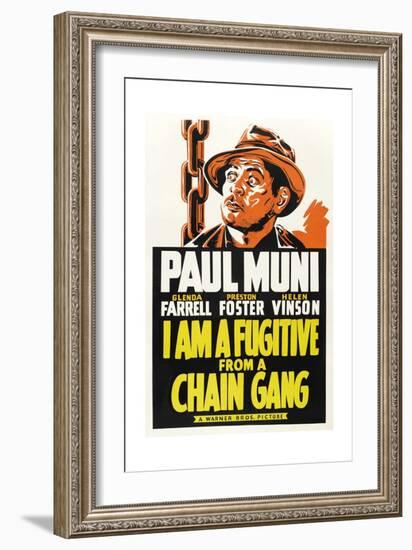 I Am a Fugitive from a Chain Gang, 1932-null-Framed Giclee Print