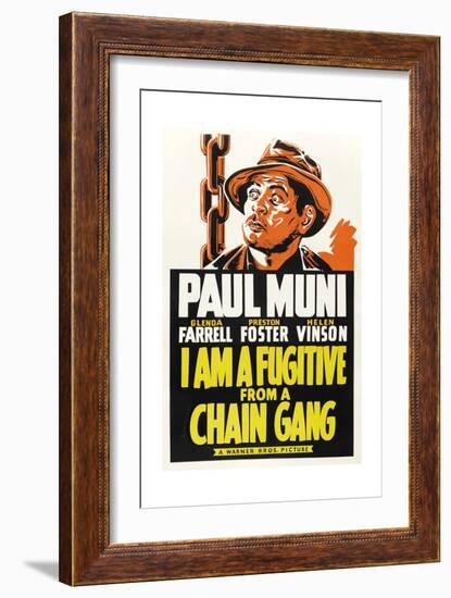 I Am a Fugitive from a Chain Gang, 1932-null-Framed Giclee Print