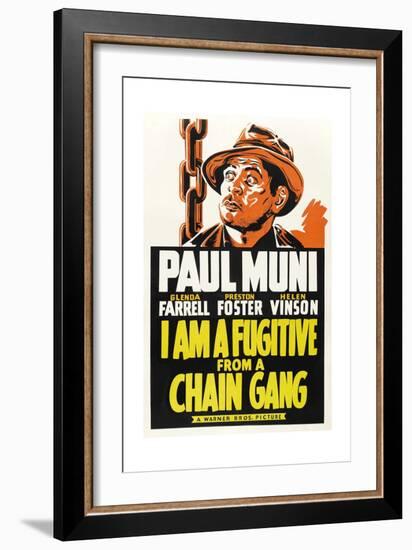 I Am a Fugitive from a Chain Gang, 1932-null-Framed Giclee Print