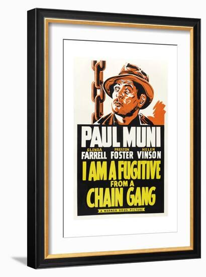 I Am a Fugitive from a Chain Gang, 1932-null-Framed Giclee Print