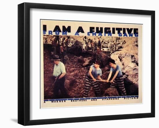 I Am a Fugitive From a Chain Gang, 1932-null-Framed Art Print