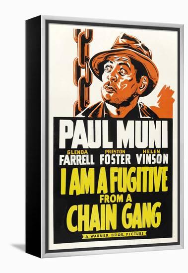 I AM A FUGITIVE FROM A CHAIN GANG, Paul Muni, 1932.-null-Framed Stretched Canvas