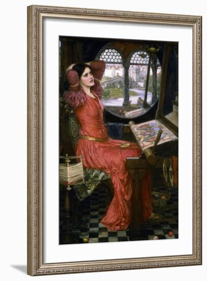 I Am Half Sick of Shadows, C1911-John William Waterhouse-Framed Giclee Print