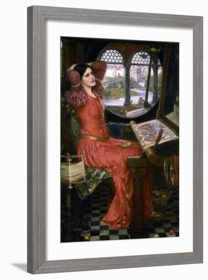 I Am Half Sick of Shadows, C1911-John William Waterhouse-Framed Giclee Print