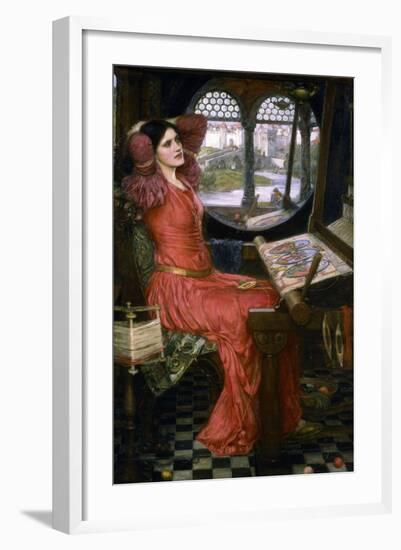 I Am Half Sick of Shadows, C1911-John William Waterhouse-Framed Giclee Print