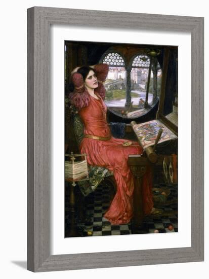 I Am Half Sick of Shadows, C1911-John William Waterhouse-Framed Giclee Print