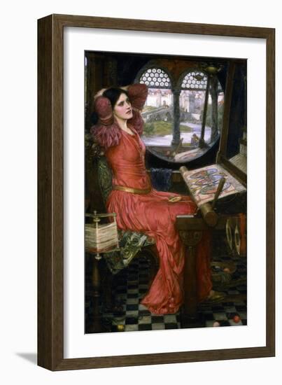 I Am Half Sick of Shadows, C1911-John William Waterhouse-Framed Giclee Print