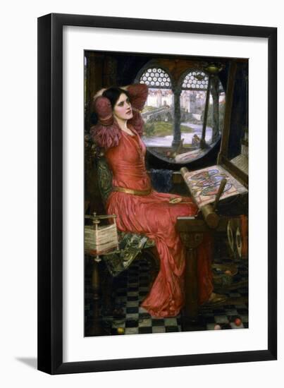 I Am Half Sick of Shadows, C1911-John William Waterhouse-Framed Giclee Print