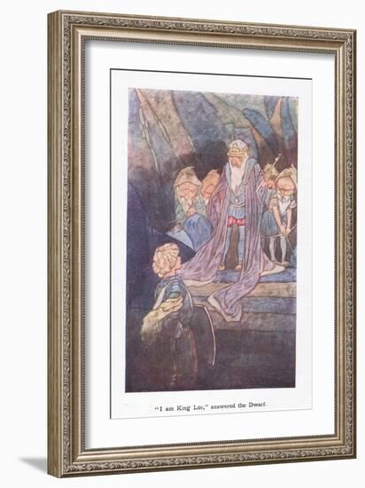 I Am King Loc Answered the Dwarf-Charles Robinson-Framed Giclee Print