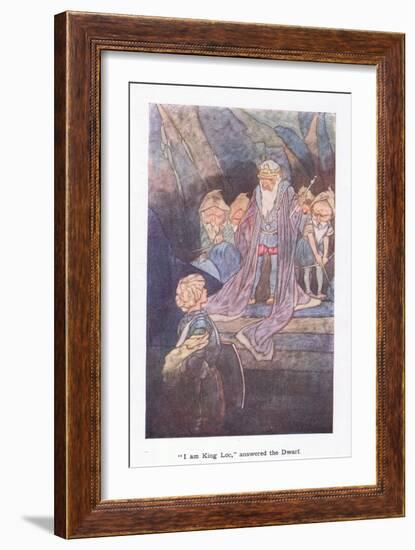 I Am King Loc Answered the Dwarf-Charles Robinson-Framed Giclee Print