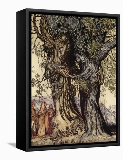 I Am Old Philemon! Murmured the Oak, Illustration from 'A Wonder Book for Girls and Boys'-Arthur Rackham-Framed Premier Image Canvas