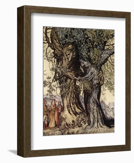 I Am Old Philemon! Murmured the Oak, Illustration from 'A Wonder Book for Girls and Boys'-Arthur Rackham-Framed Giclee Print