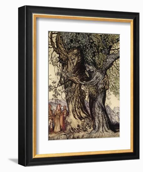 I Am Old Philemon! Murmured the Oak, Illustration from 'A Wonder Book for Girls and Boys'-Arthur Rackham-Framed Giclee Print