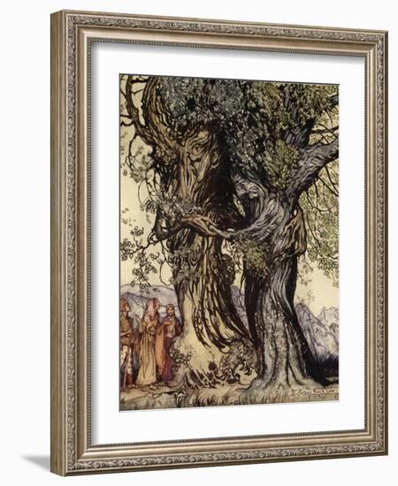 I Am Old Philemon! Murmured the Oak, Illustration from 'A Wonder Book for Girls and Boys'-Arthur Rackham-Framed Giclee Print