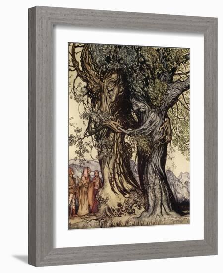 I Am Old Philemon! Murmured the Oak, Illustration from 'A Wonder Book for Girls and Boys'-Arthur Rackham-Framed Giclee Print