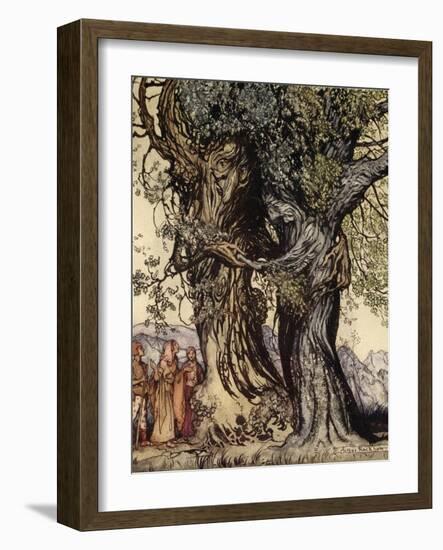 I Am Old Philemon! Murmured the Oak, Illustration from 'A Wonder Book for Girls and Boys'-Arthur Rackham-Framed Giclee Print