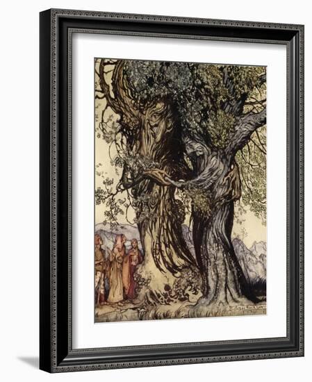 I Am Old Philemon! Murmured the Oak, Illustration from 'A Wonder Book for Girls and Boys'-Arthur Rackham-Framed Giclee Print