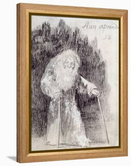 I Am Still Learning-Francisco de Goya-Framed Premier Image Canvas