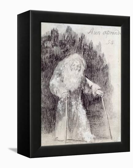 I Am Still Learning-Francisco de Goya-Framed Premier Image Canvas