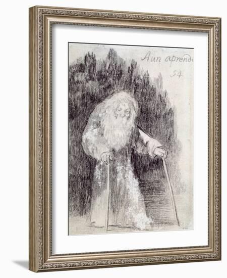 I Am Still Learning-Francisco de Goya-Framed Giclee Print