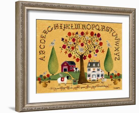 I am the True Vine Lang-Cheryl Bartley-Framed Giclee Print