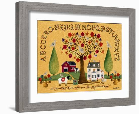 I am the True Vine Lang-Cheryl Bartley-Framed Giclee Print