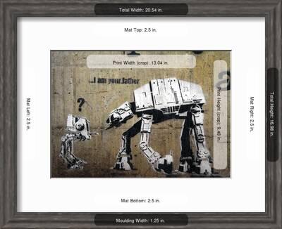 I Am Your Father Art Print Banksy Art Com This was found on a wall in london, made by banksy. i am your father by banksy