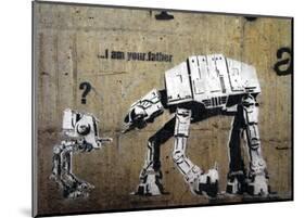 I am your father-Banksy-Mounted Art Print