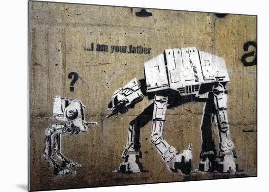 I am your father-Banksy-Mounted Giclee Print