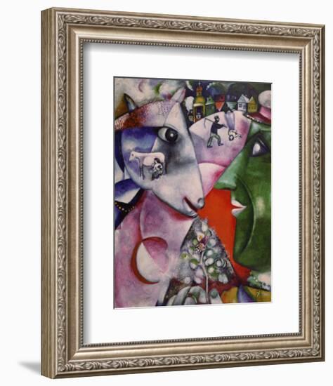 I and the Village, 1911-Marc Chagall-Framed Art Print