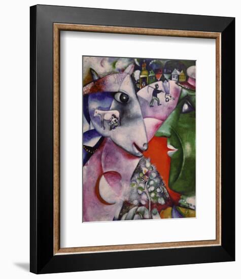 I and the Village, 1911-Marc Chagall-Framed Art Print