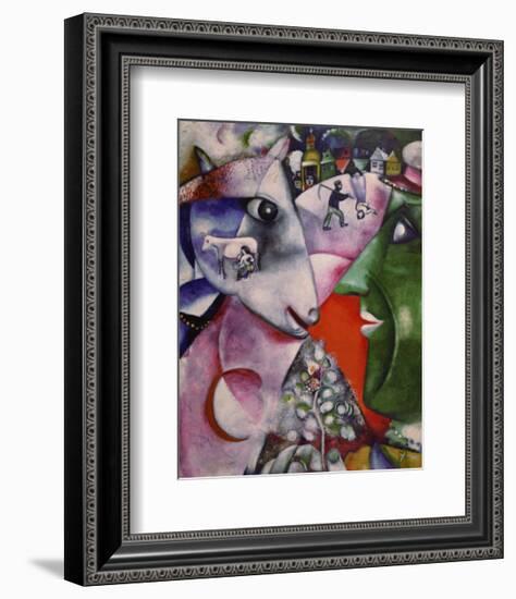 I and the Village, 1911-Marc Chagall-Framed Art Print