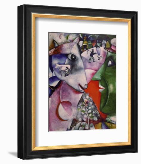 I and the Village, 1911-Marc Chagall-Framed Art Print