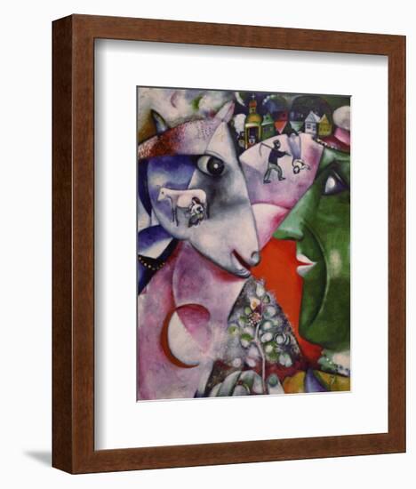 I and the Village, 1911-Marc Chagall-Framed Art Print